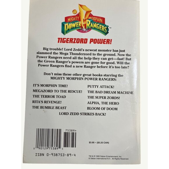 Mighty Morphin Power Rangers Vintage Books Lot of 2 - Picture 5 of 10